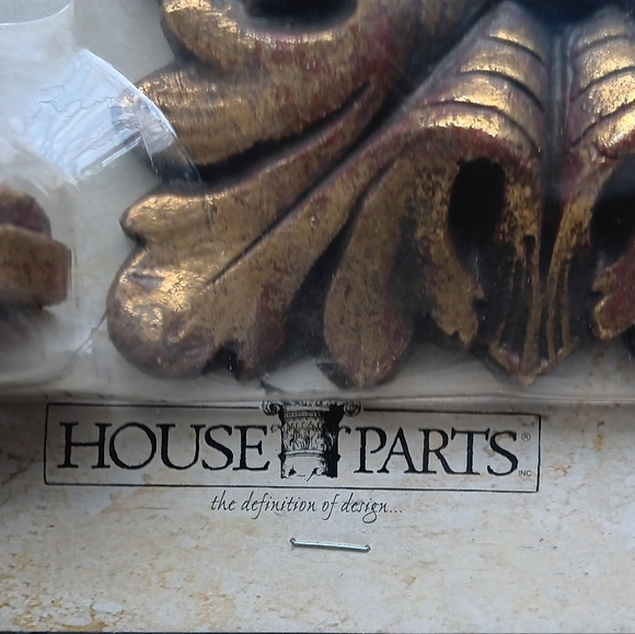 Pair Classic Home Collection square tie backs gold Neiman Marcus - Picture 3 of 4